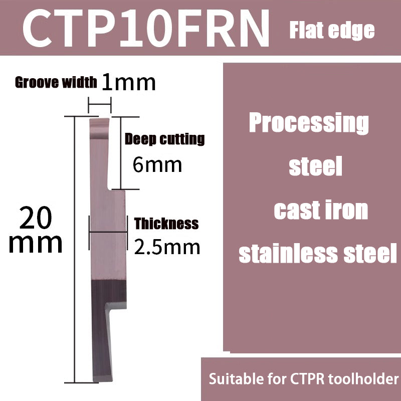 98-CTPA15FRN Swiss CNC Machine Blade Flat Bevel Groove Cutting Tool Shandong Denso Pricision Tools Co.,Ltd.